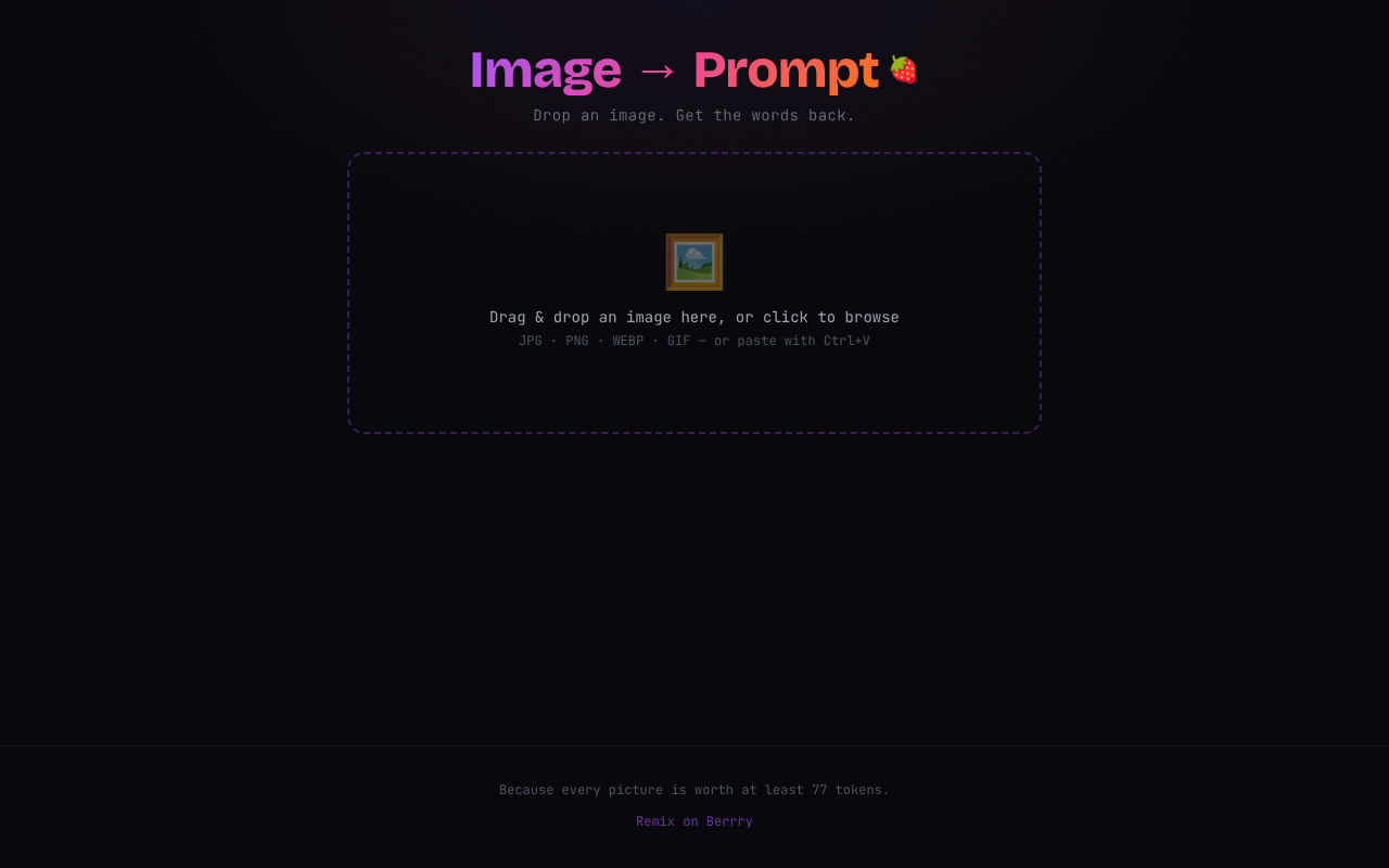 img2prompt app