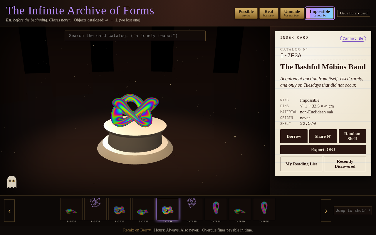 The Infinite Archive screenshot