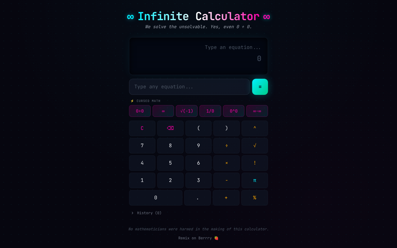 infinitecalc app