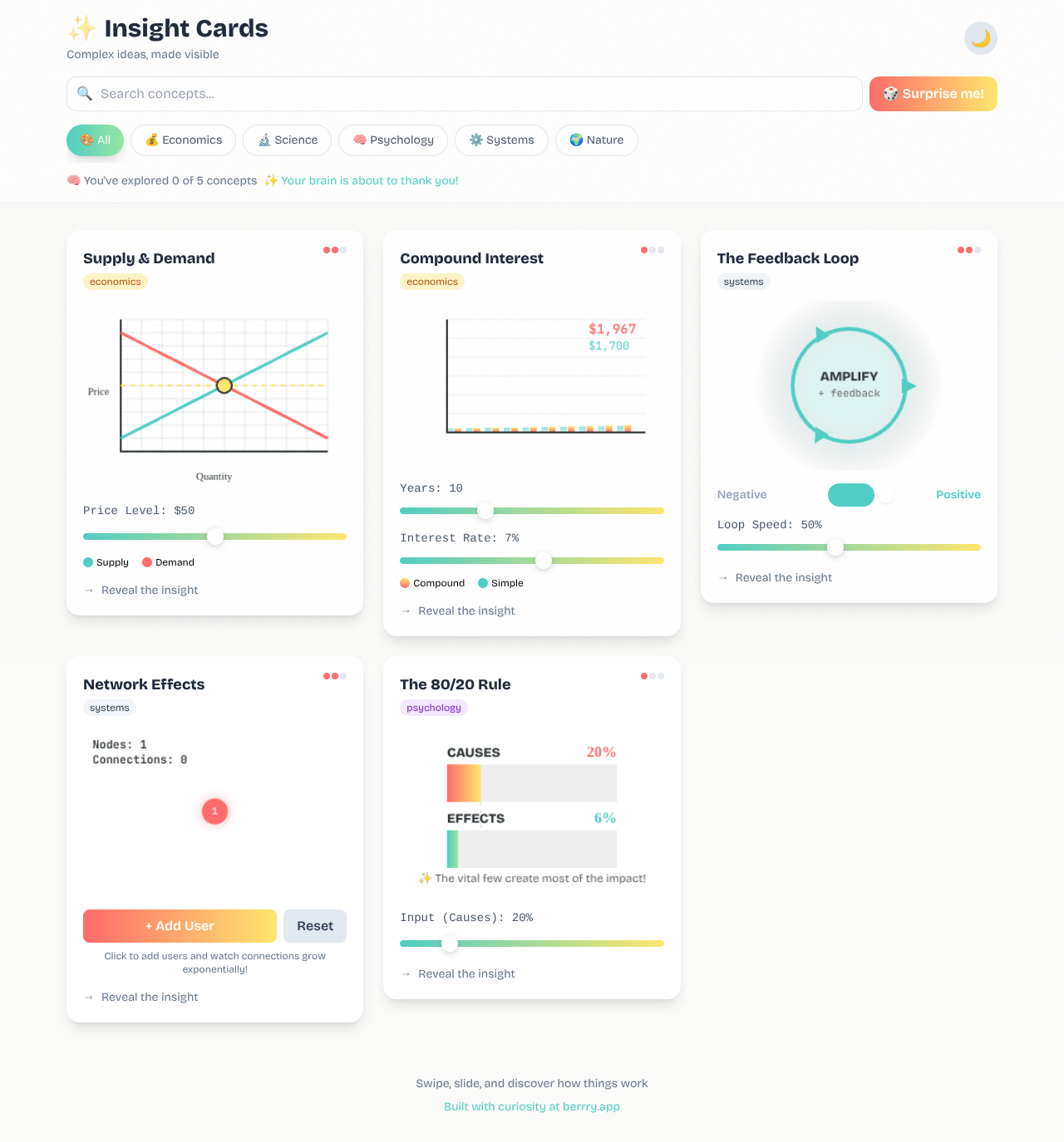 insightcards app