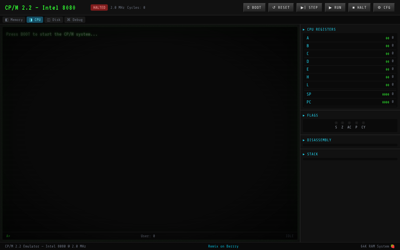 intel8080-cpm app