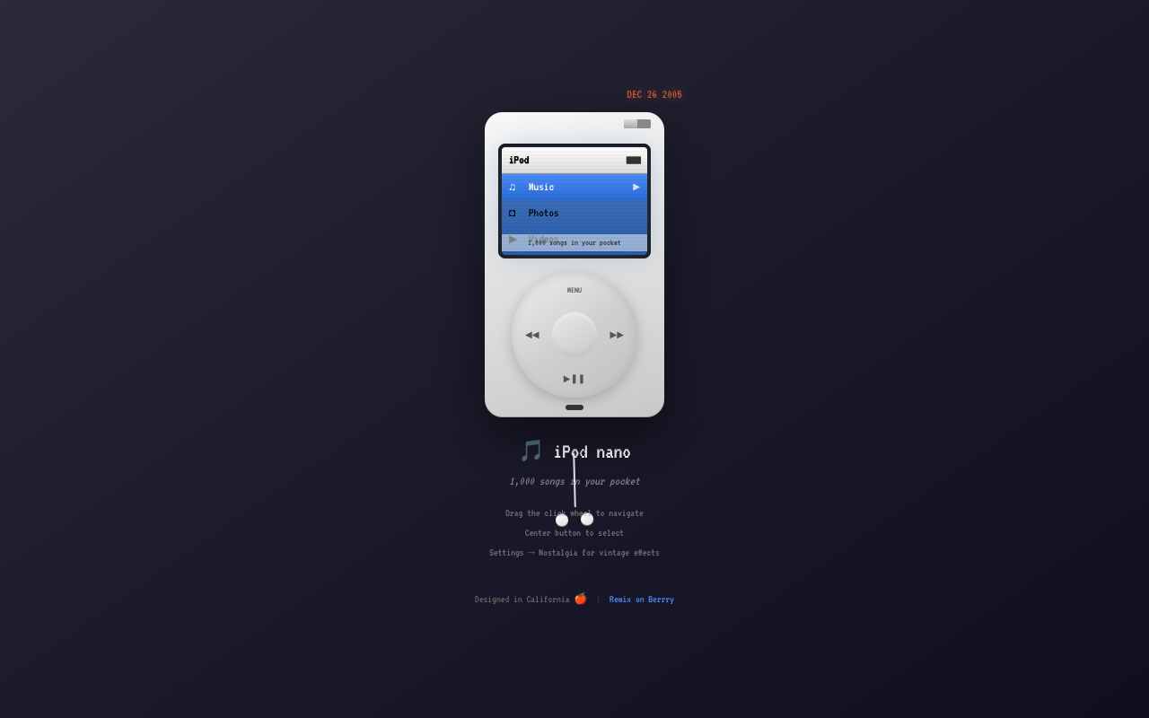 iPod 2005 screenshot