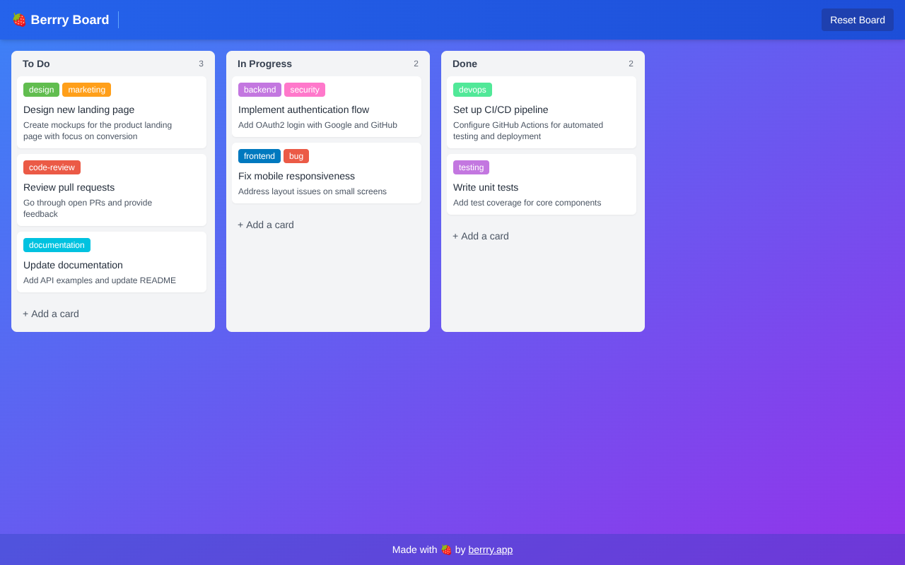 kanbanboard app