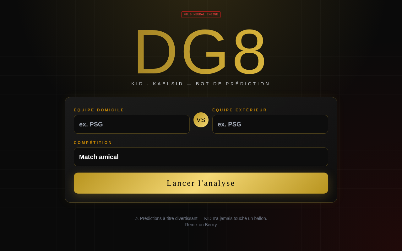 DG8 Football Predictor screenshot