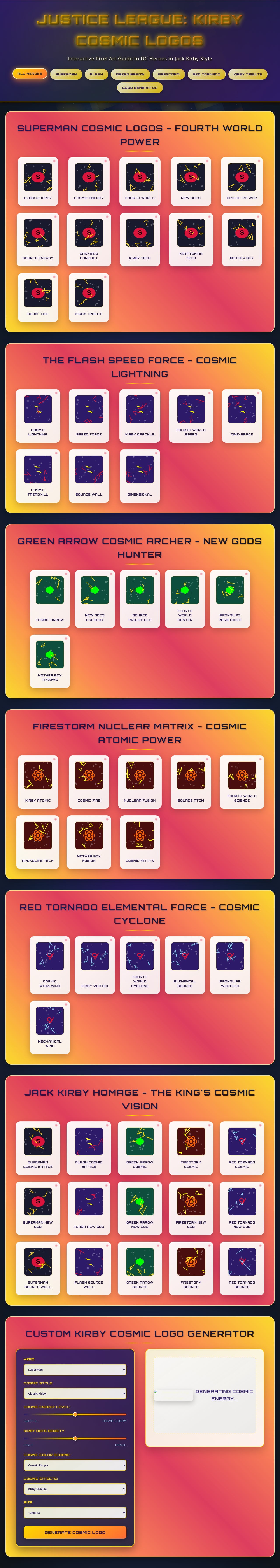Kirby Cosmic Logos screenshot