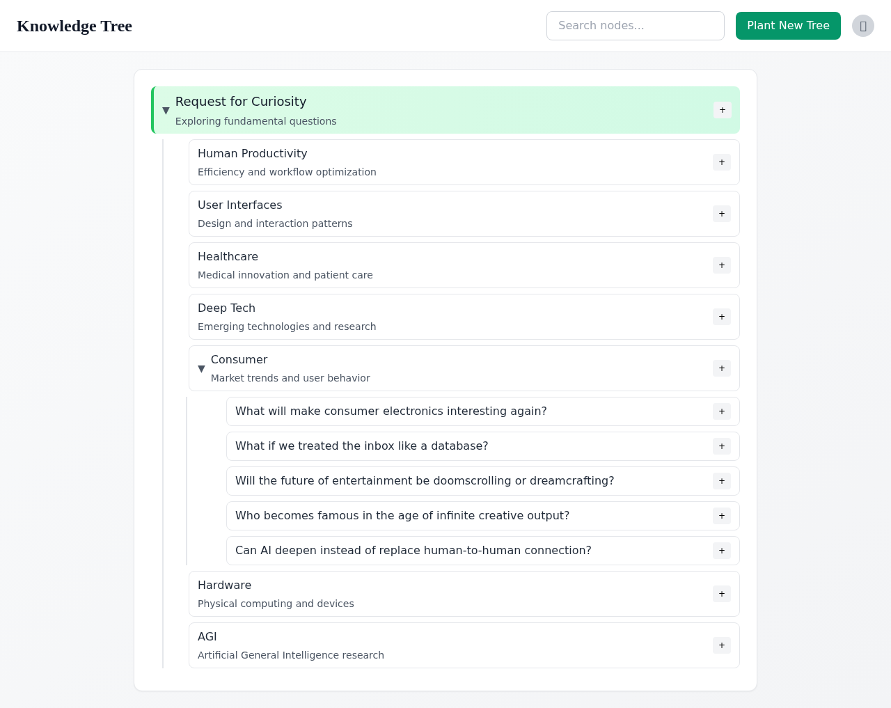 Knowledge Bloom screenshot