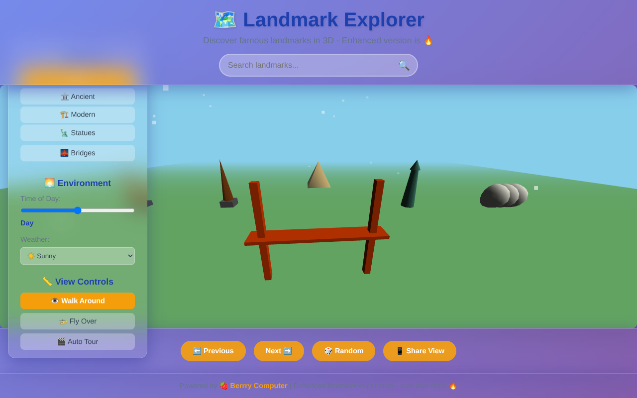 Landmark Explorer 3D screenshot