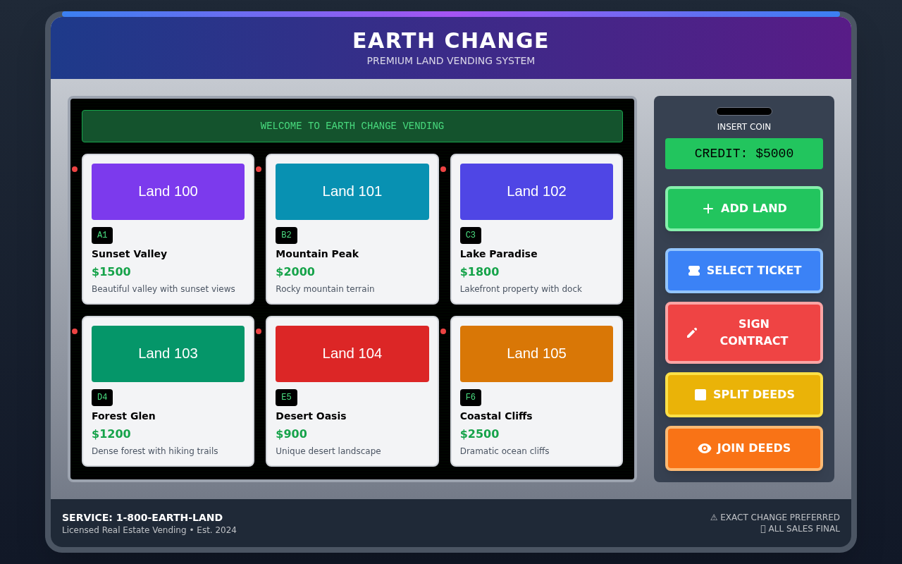 landvendor app