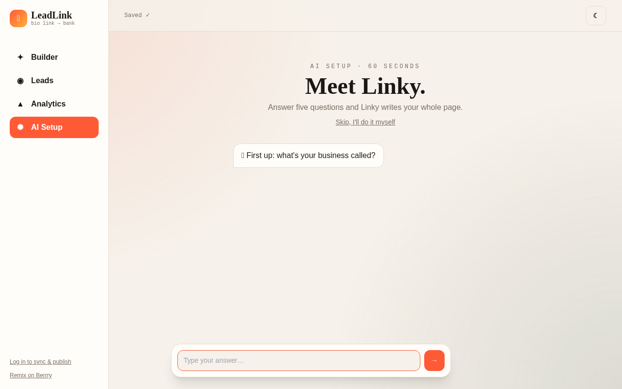 leadlink-turn-profile app