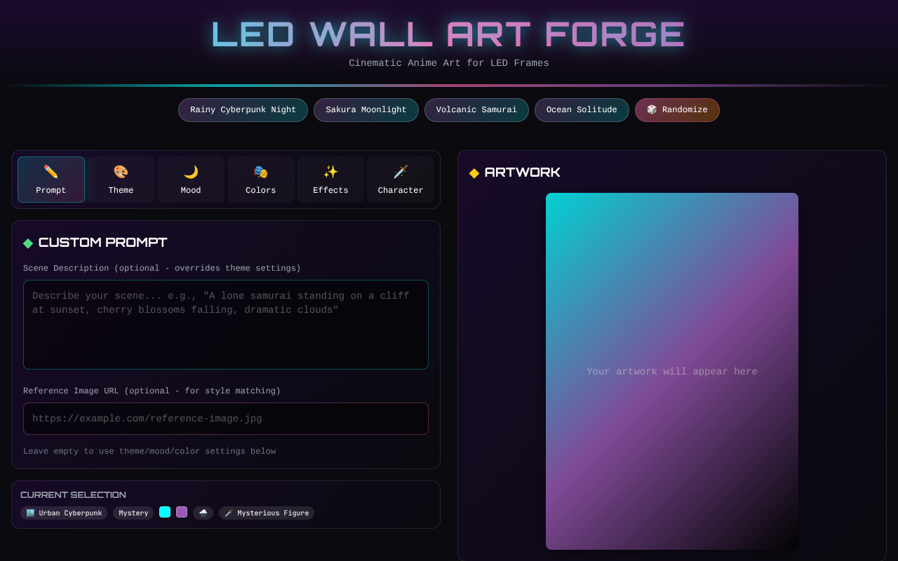 ledwallartforge app