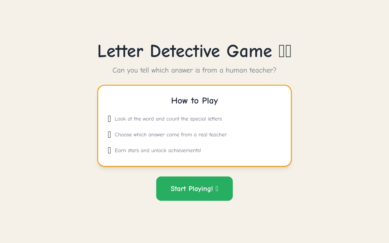Letter Detective screenshot