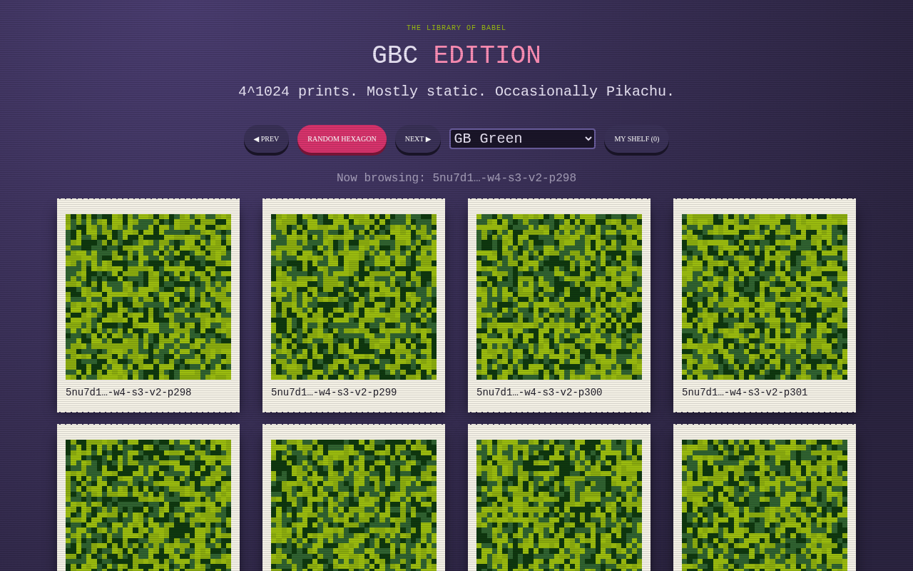 library-babel-game app