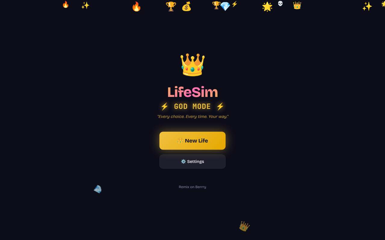 lifesim-godmode app