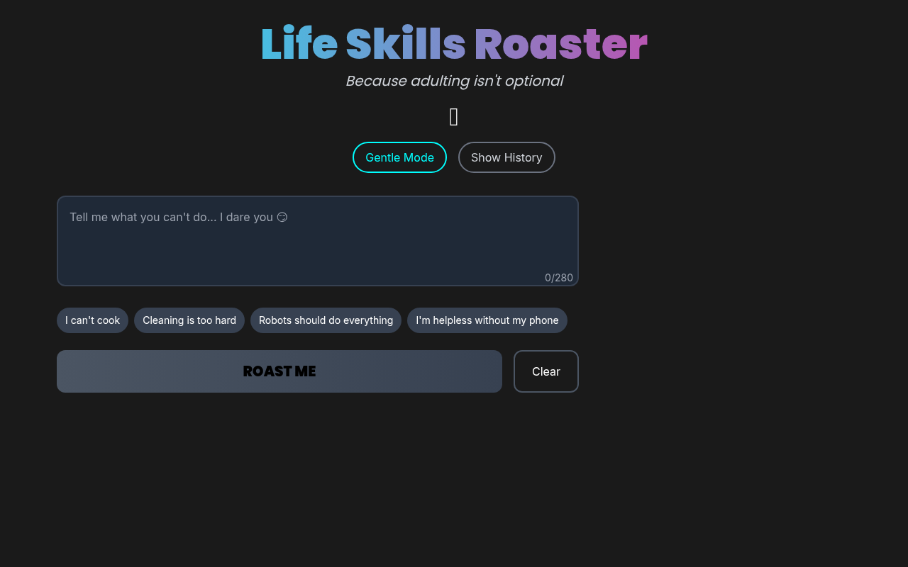 lifeskillsroaster app