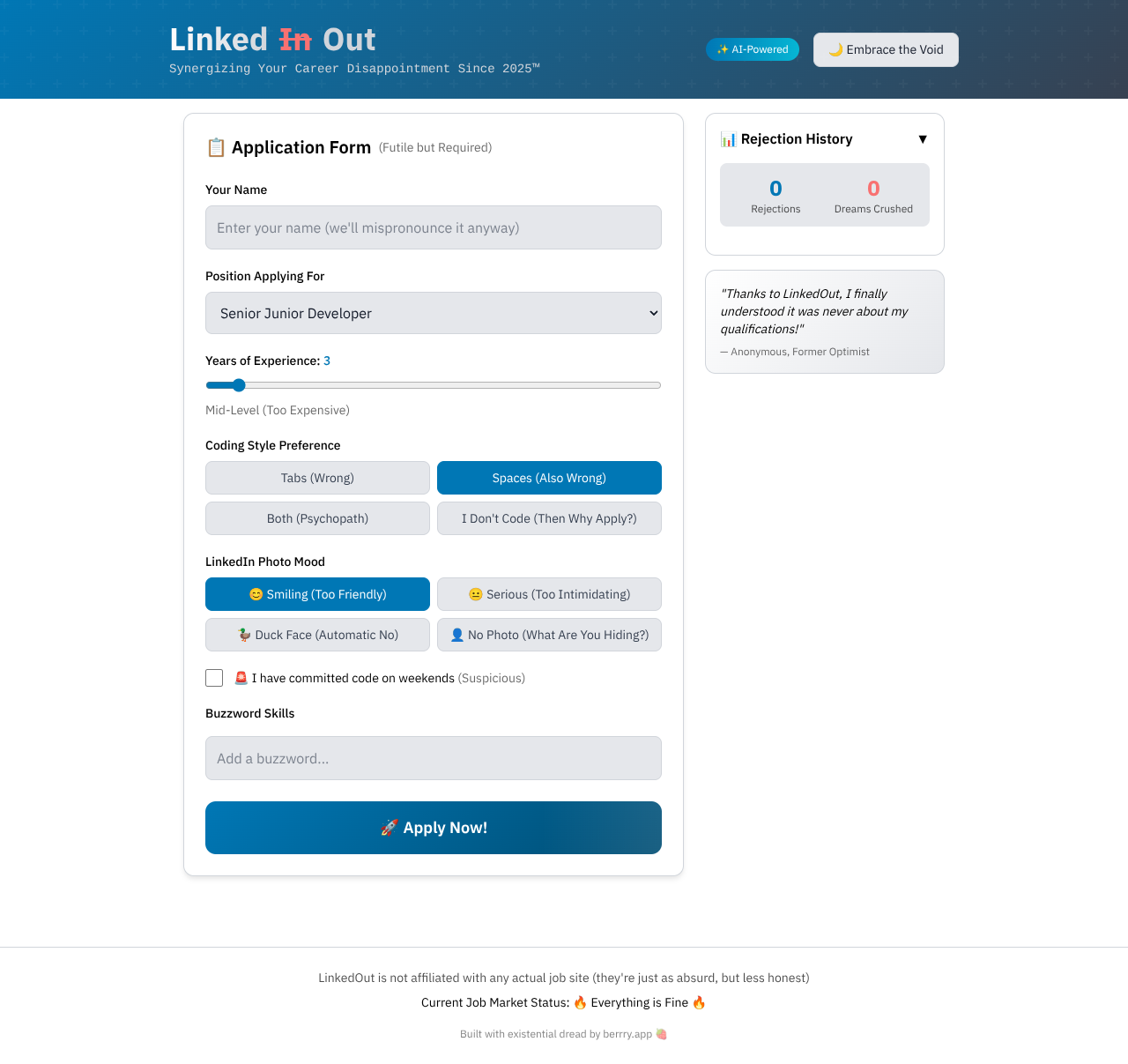 linkedout app