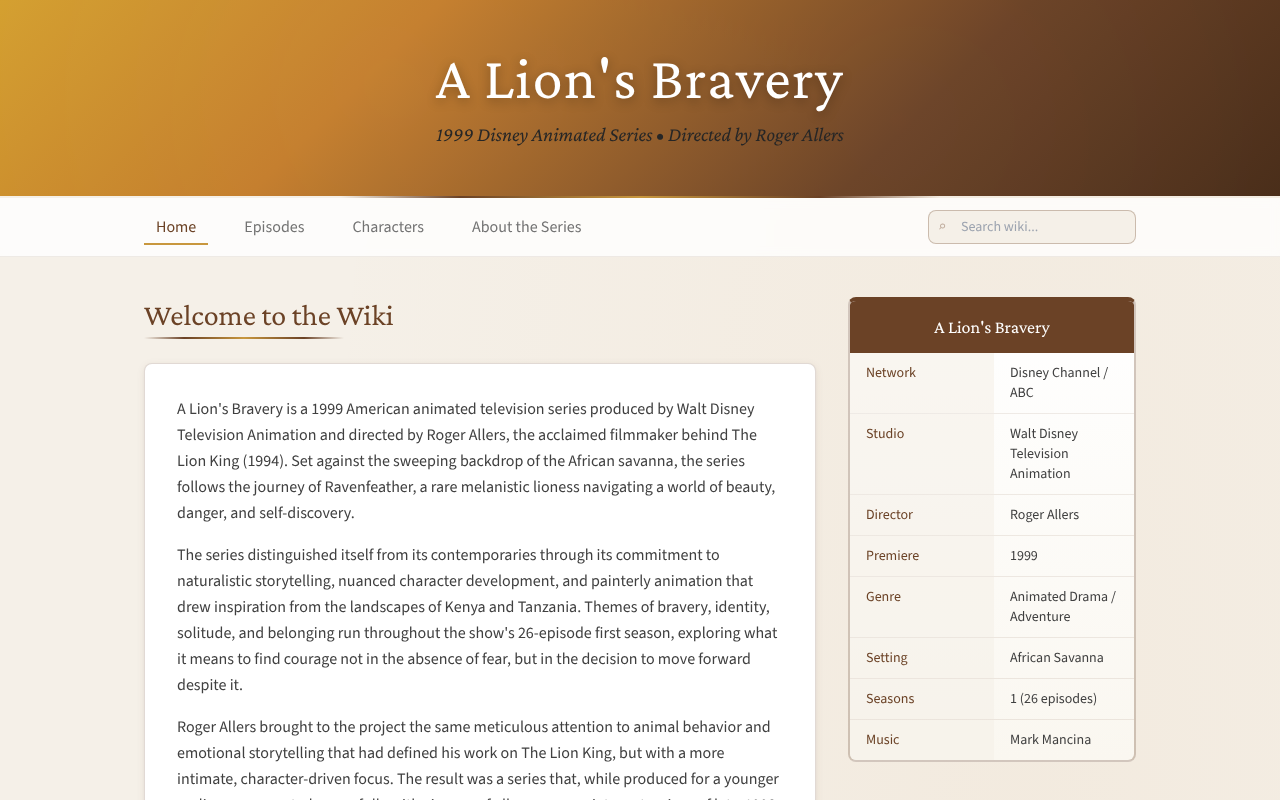 lions-bravery-wiki app