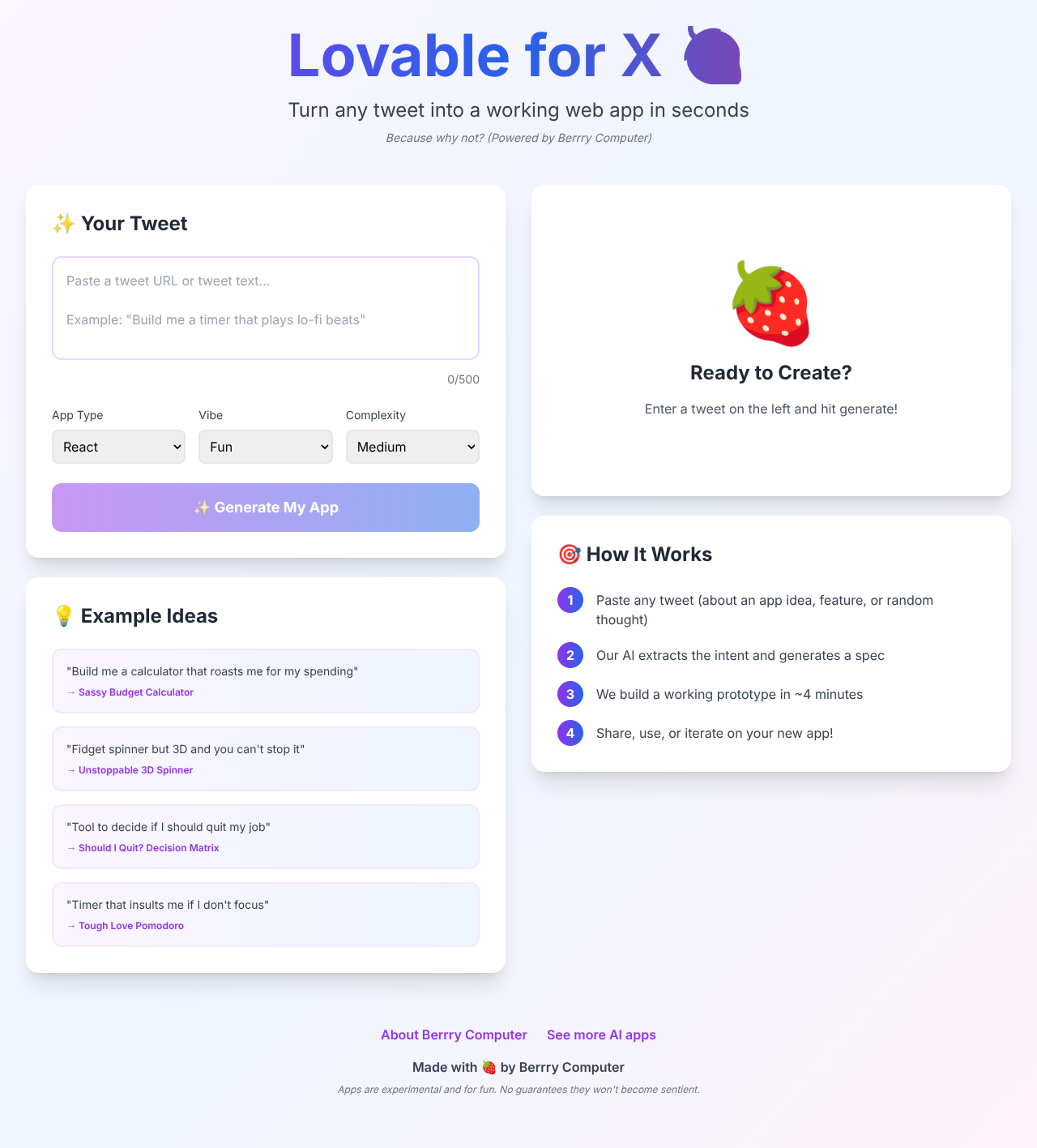 lovableforx app