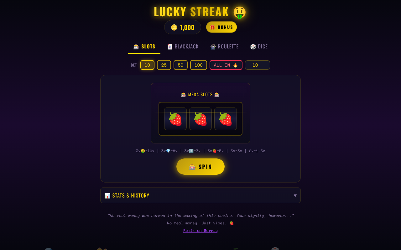 luckystreak app