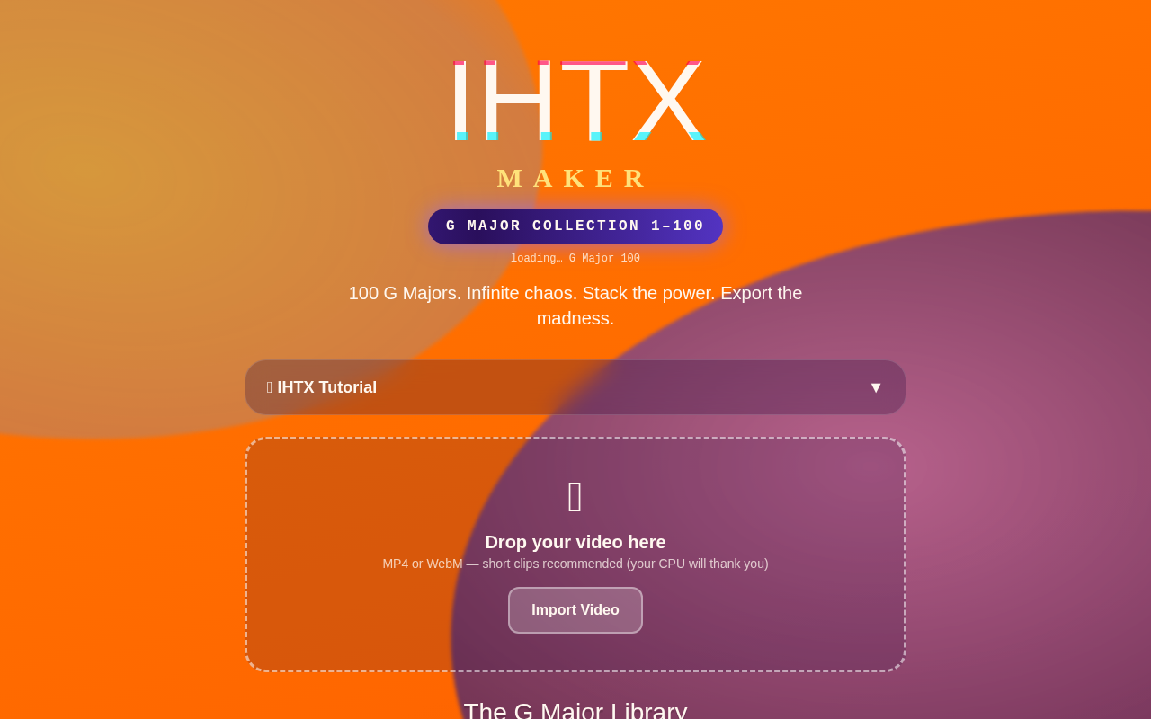IHTX Maker: G Major Collection screenshot