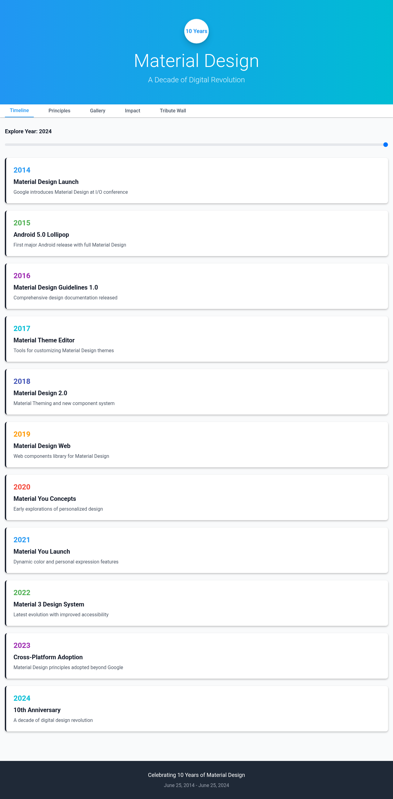 materialdesign10 app