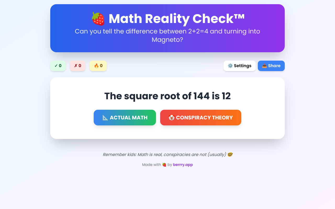 mathrealitycheck app