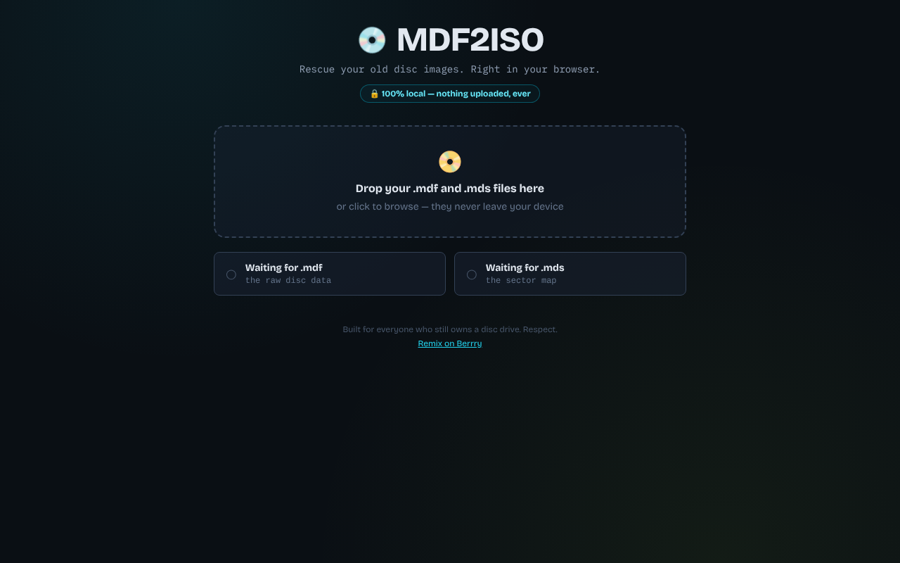 mdf-mds-iso app