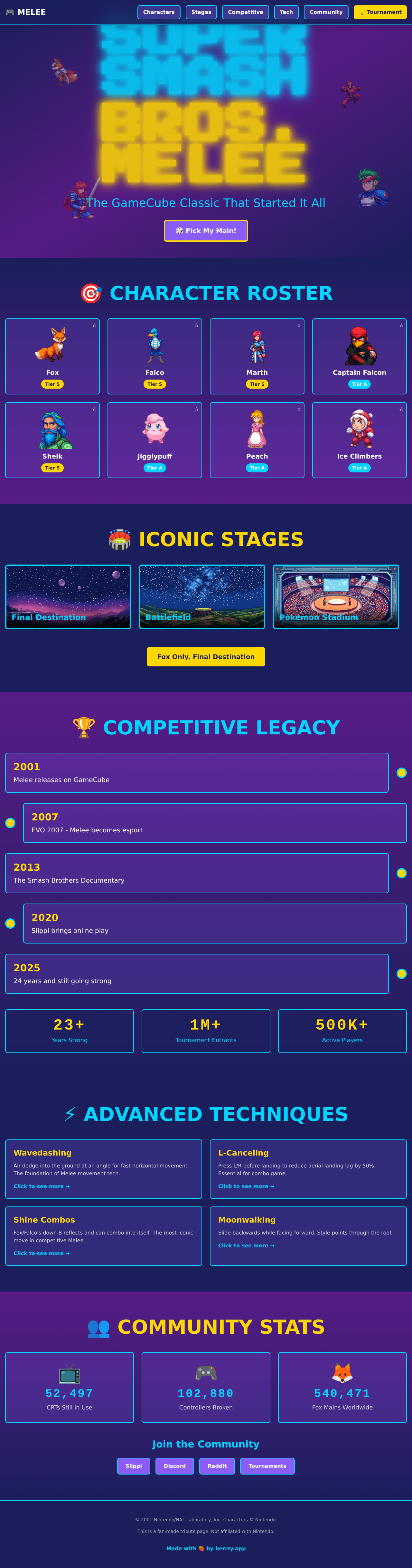 melee app