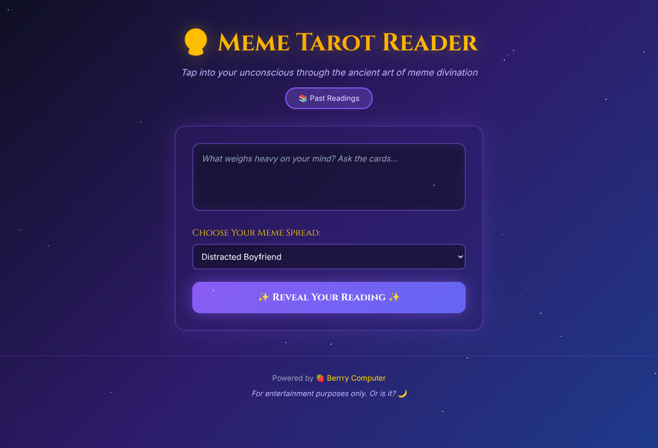 memetarot app