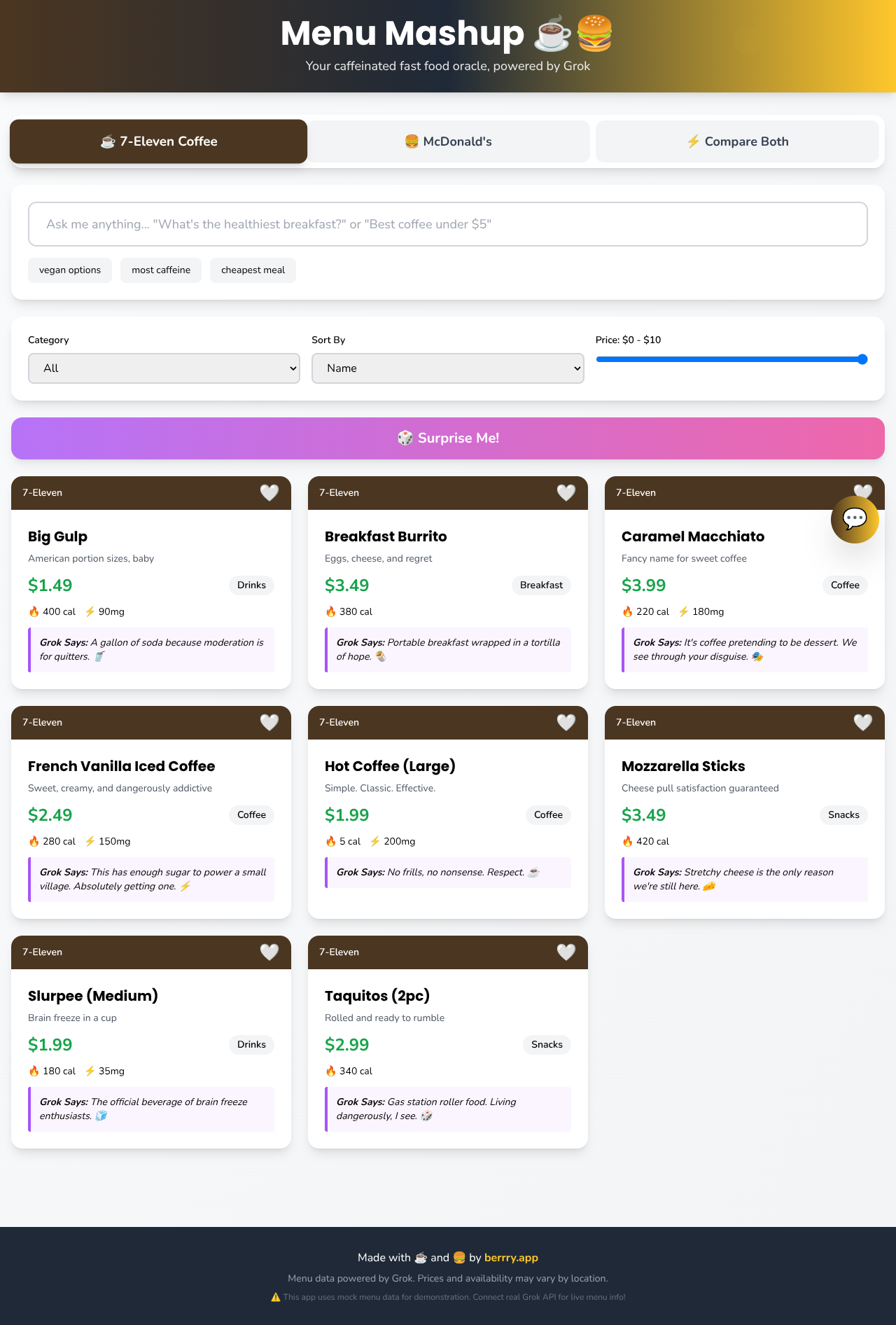 menumashup app