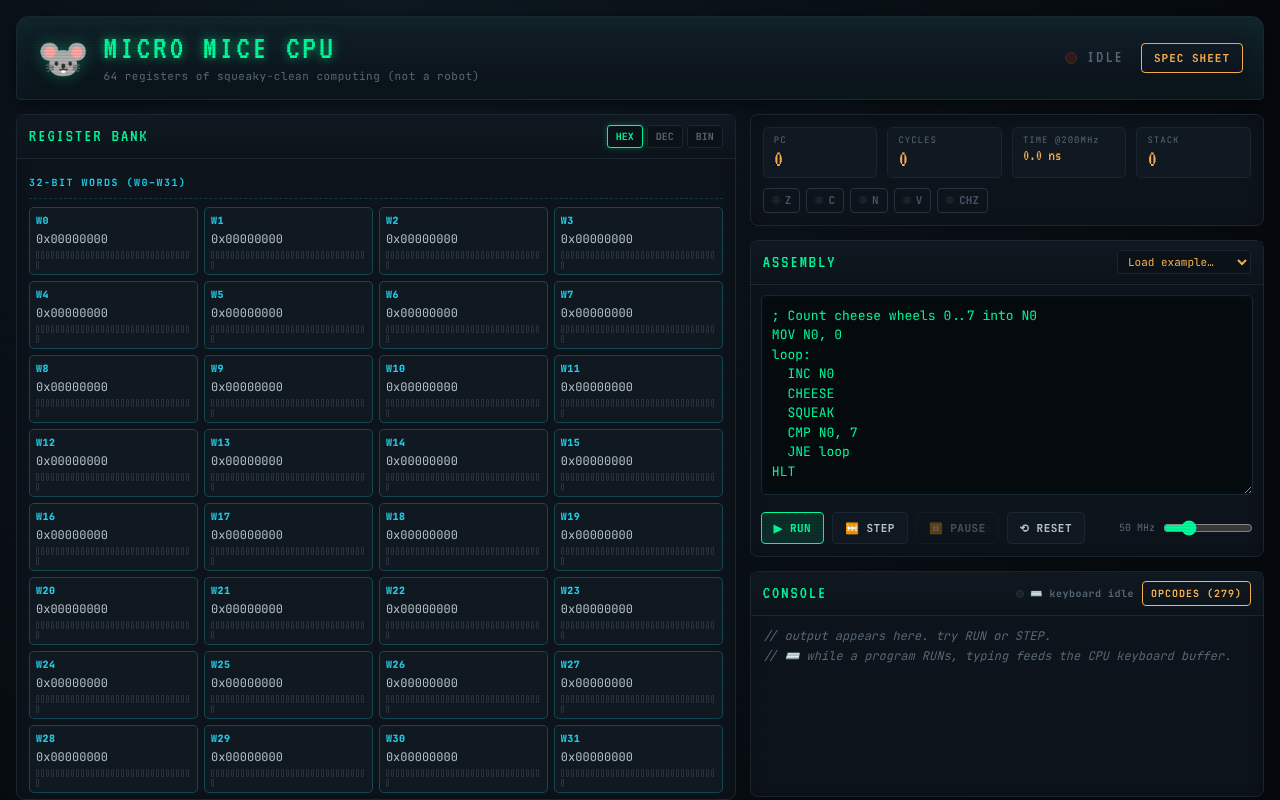 micro-mice-cpu app