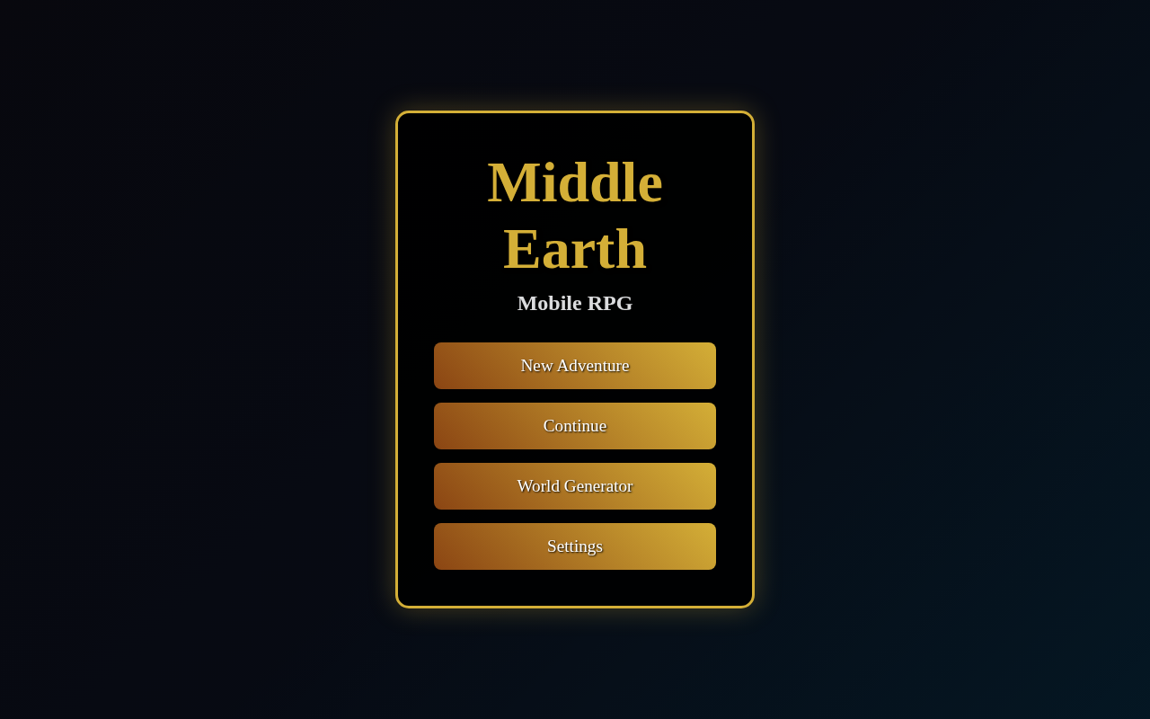 middleearthmobile app
