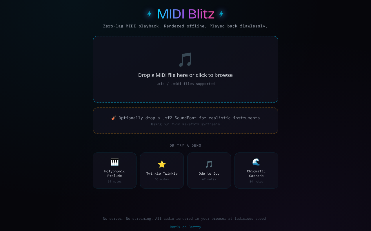 MIDI Blitz screenshot