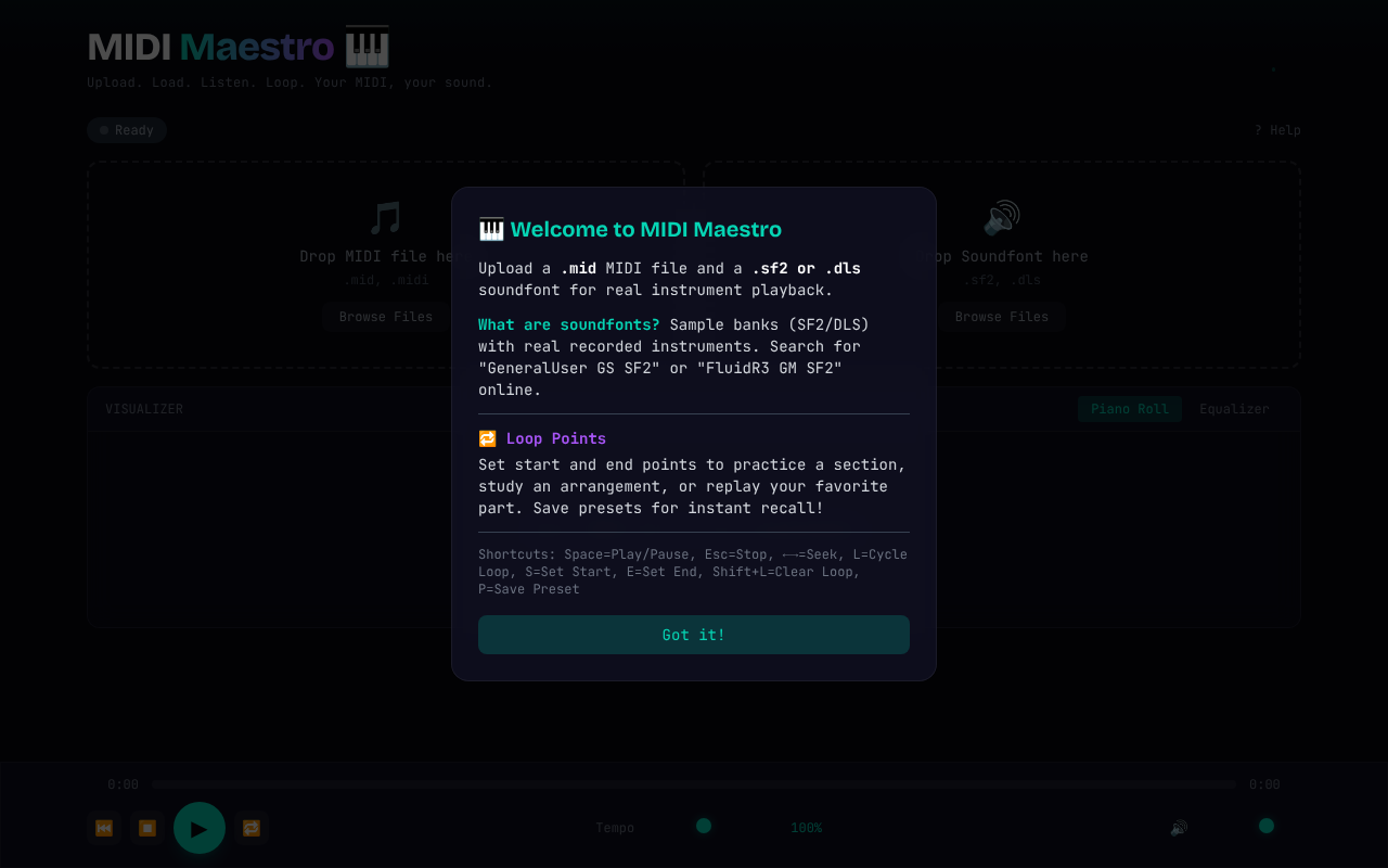 midi-maestro-loop app