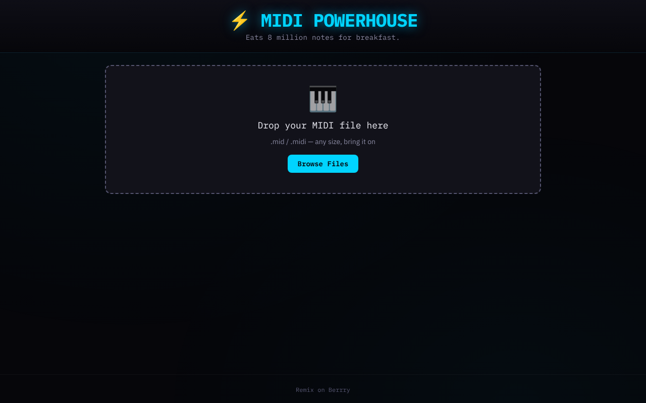 midi-powerhouse app