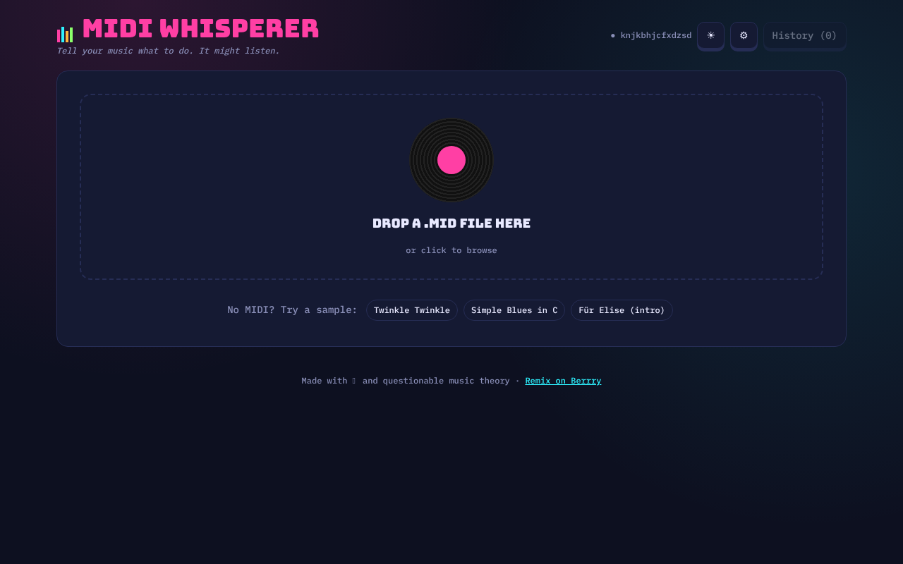 midi-whisperer-edit app