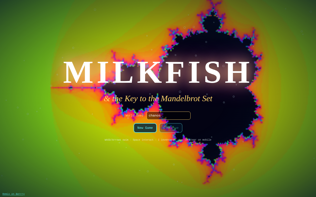 Milkfish: Key to the Mandelbrot screenshot