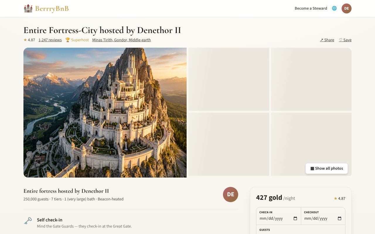 minas-tirith-berrrybnb app