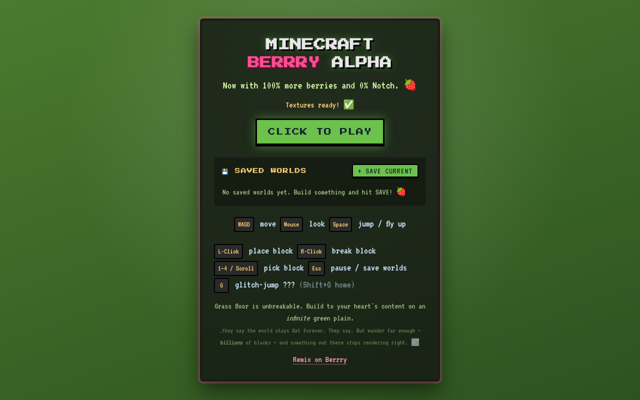 minecraft-berrry-alpha app