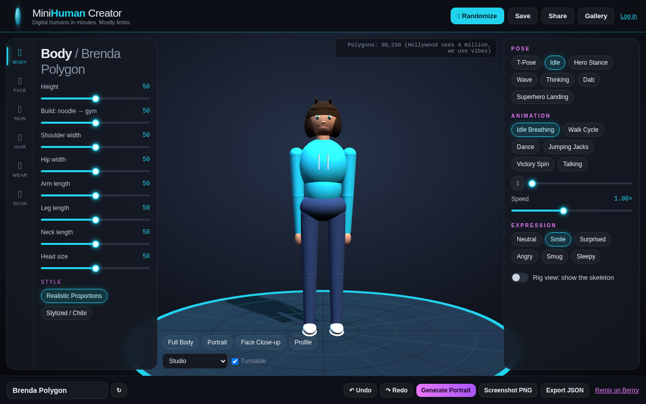 minihuman-creator-metahuman app