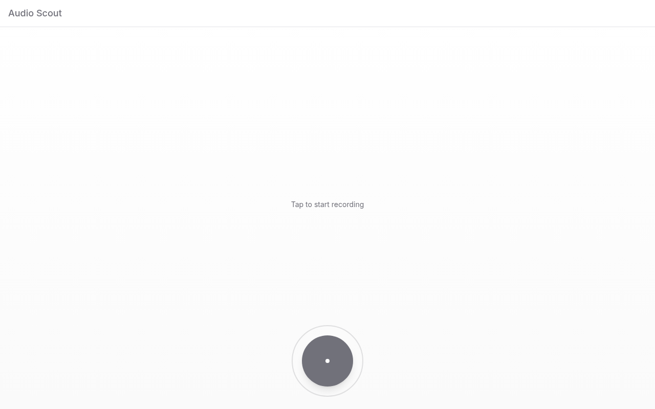 Audio Scout screenshot