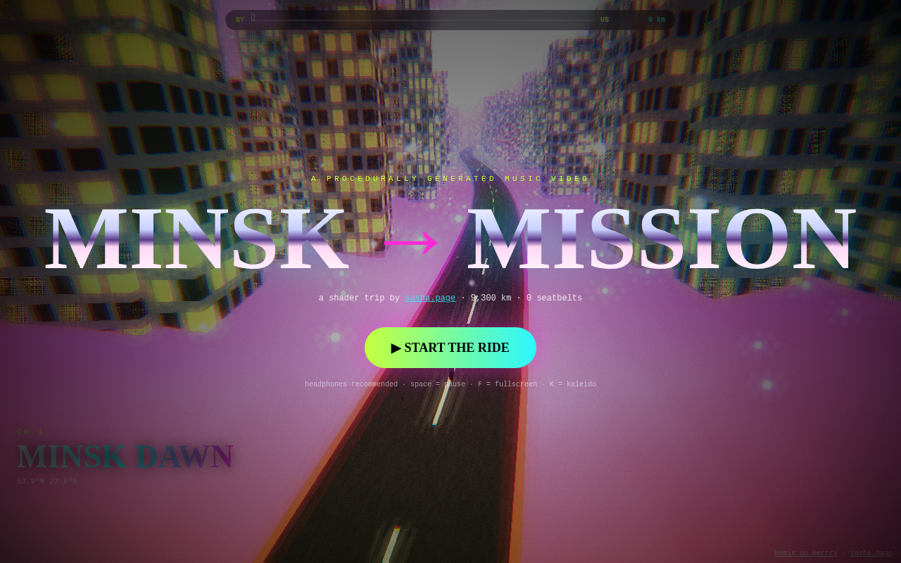 minsk-mission-shader app