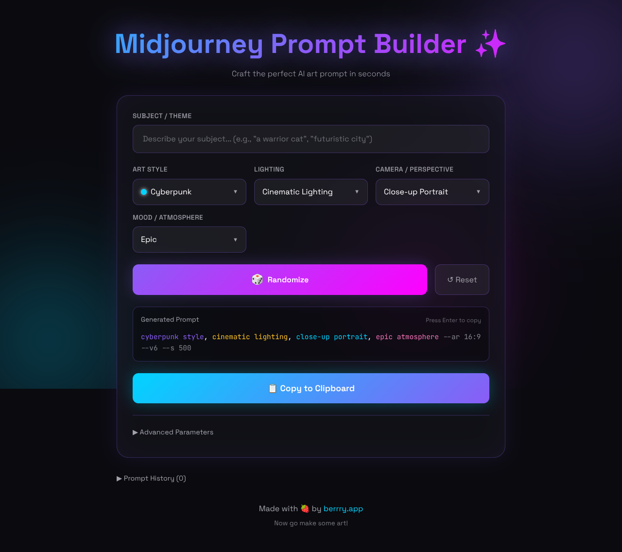 mjprompt app