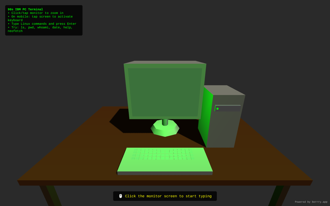 Retro Linux Terminal screenshot