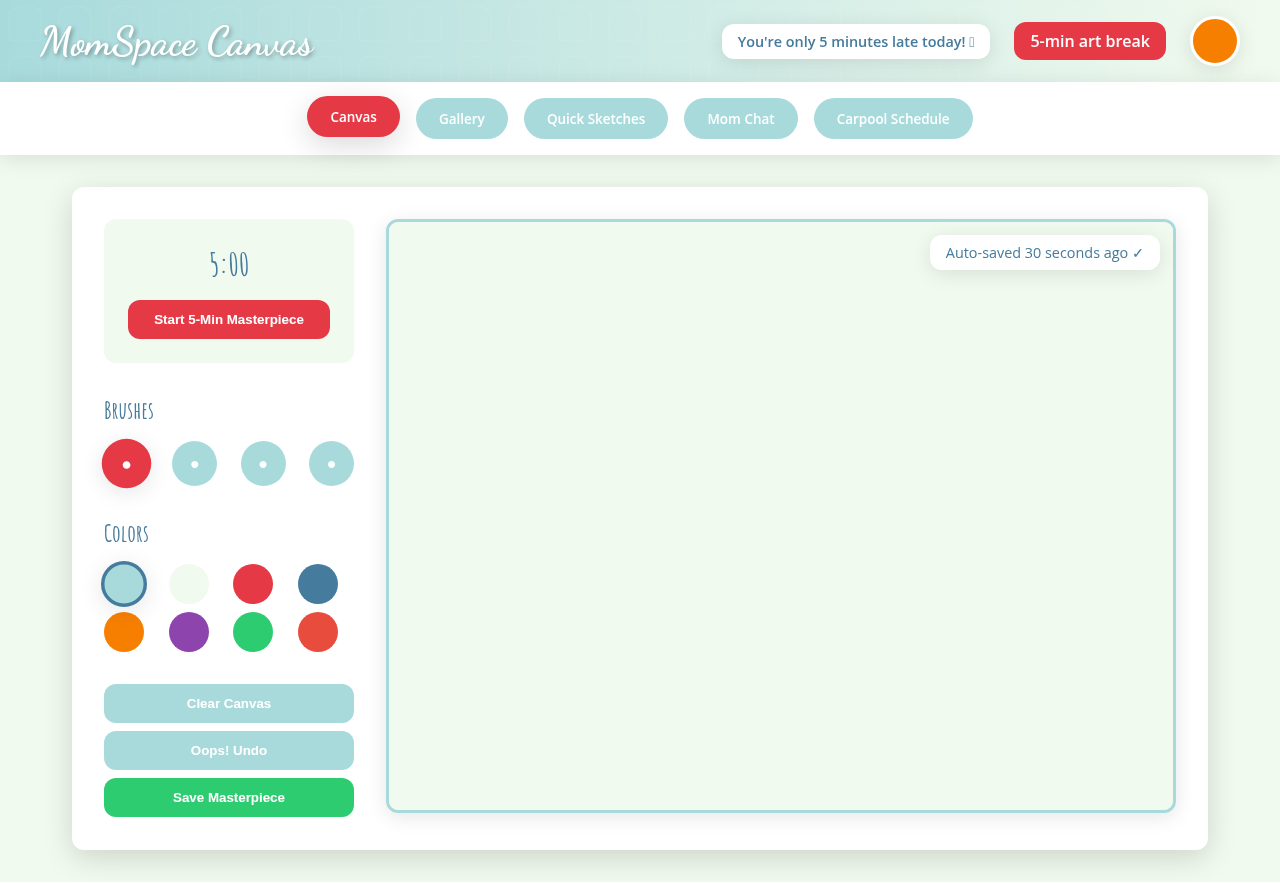 momspacecanvas app