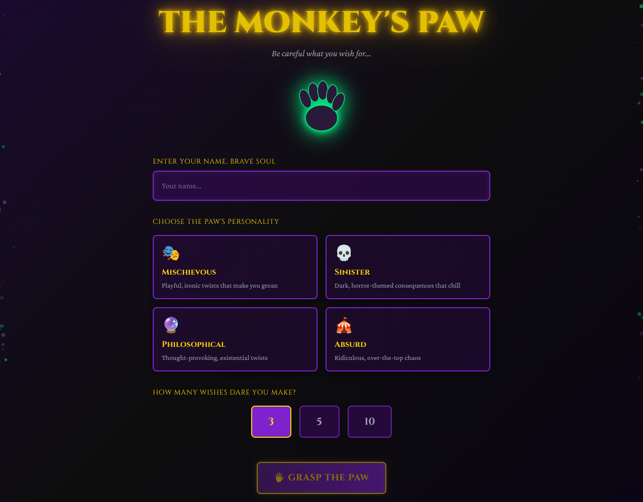 monkeyspaw app