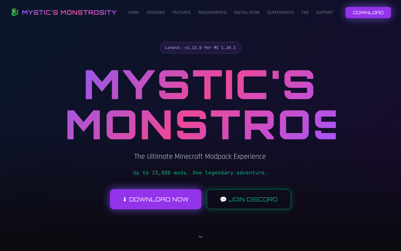 monstrosity-mc app