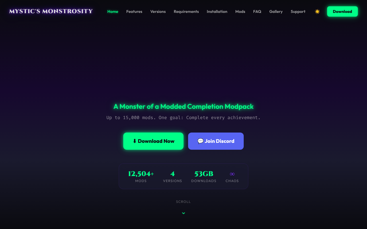 monstrosity-modpack app