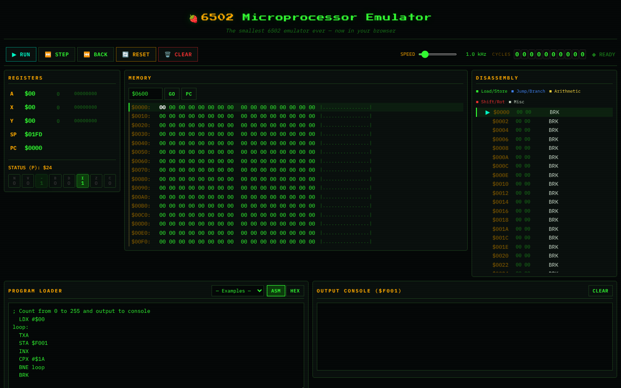 mos6502 app