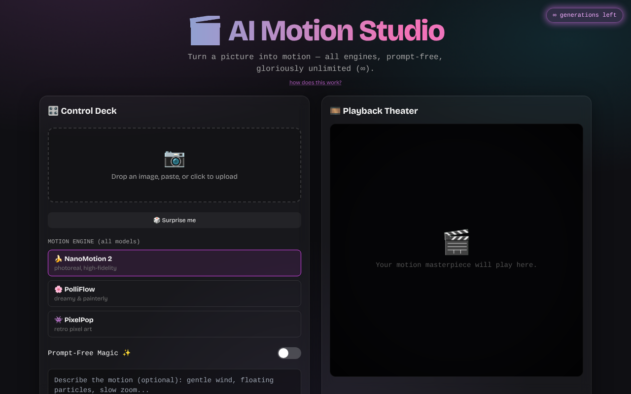 motion-studio-playful app