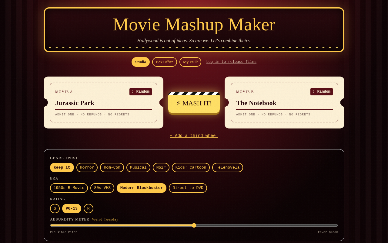 Movie Mashup Maker screenshot